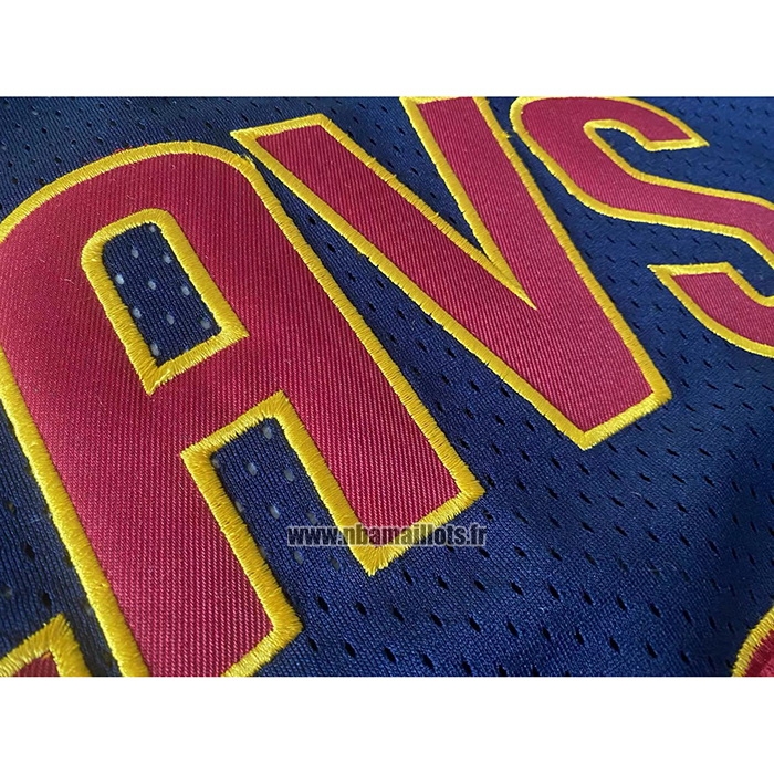 Maillot Cleveland Cavaliers LeBron James NO 23 Mitchell & Ness 2015-16 Bleu